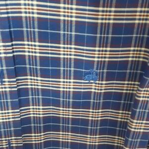 Brooks Brothers Navy and White Plaid Shirt